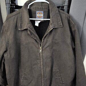 Cowboy Workwear Lined Brush Style Jacket, Choclate Brown, 2XL